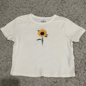 White sunflower t-shirt